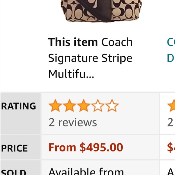 Coach baby bag, could also be used for other things as well. FIRM ON PRICE - Picture 4 of 4